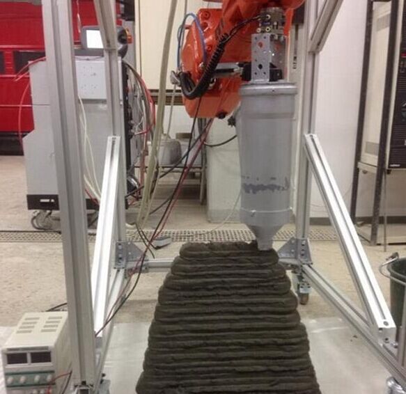 混凝土、混凝土3D打印機、可移動混凝土3D打印機