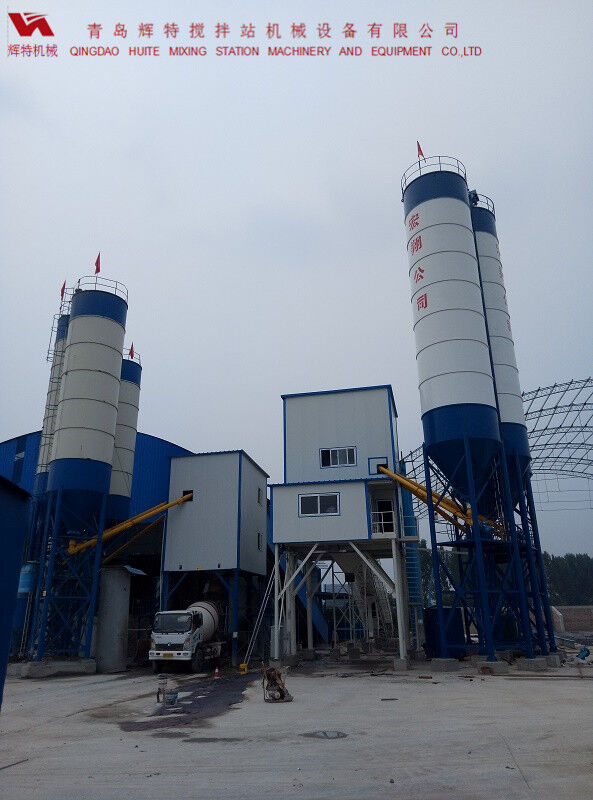 輝特混凝土攪拌站HZS120---直觀的操作畫面，簡單易懂