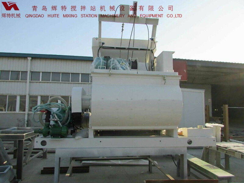 JS750攪拌臂采用偏心式設(shè)計，延長使用壽命，青島輝特機械